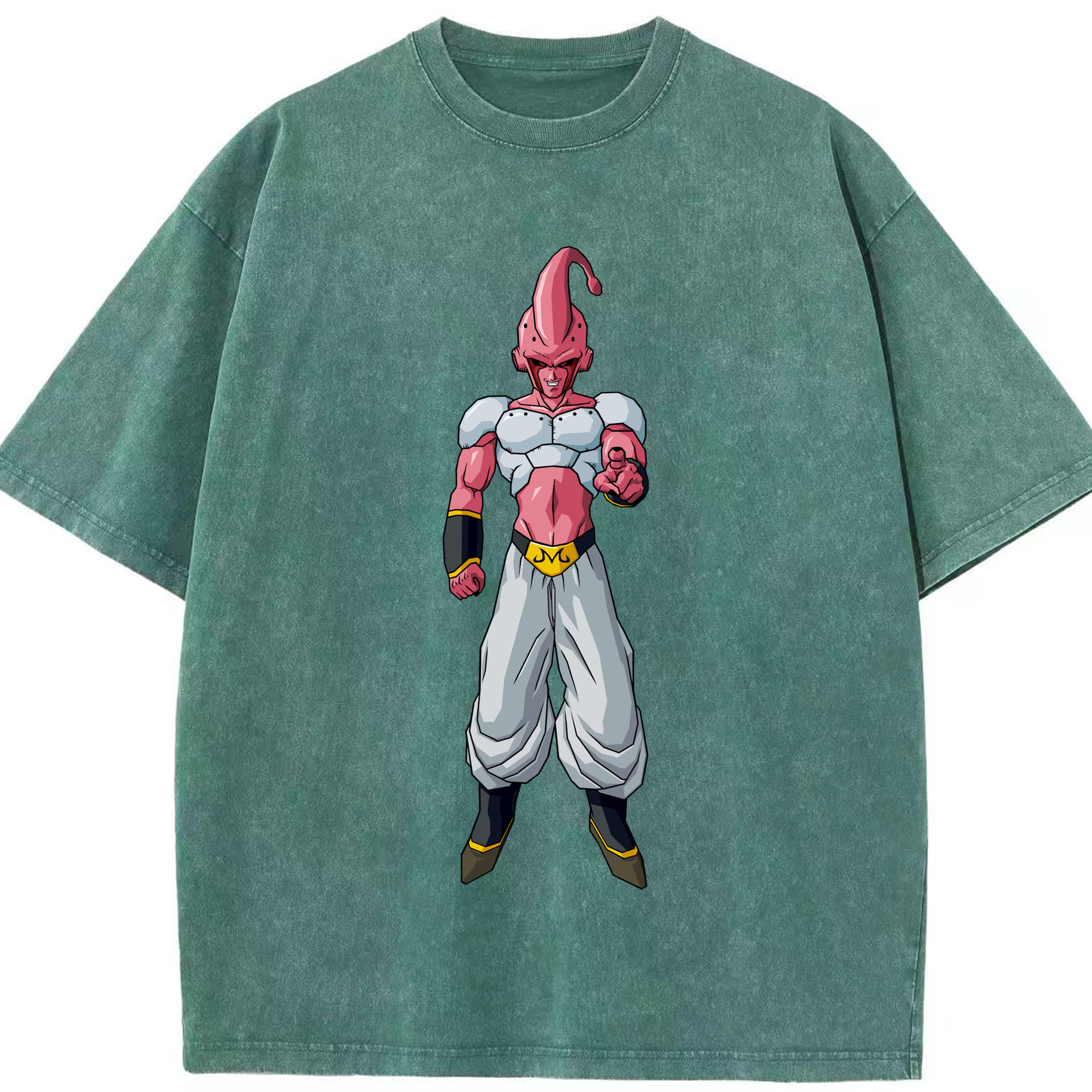 ドラゴンボール 魔人ブウ DRAGON BALL Majin Buu 綿100% ヴィンテージ風 半袖Tシャツ（フロントプリント）